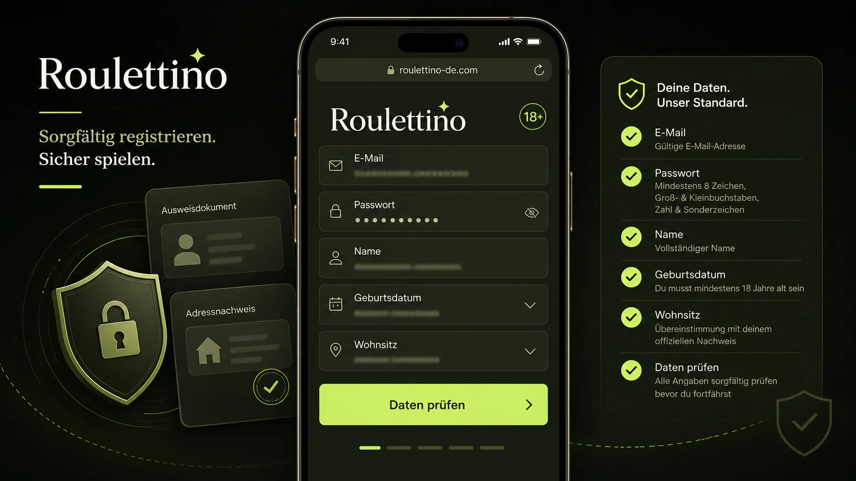 Registrierung in der App