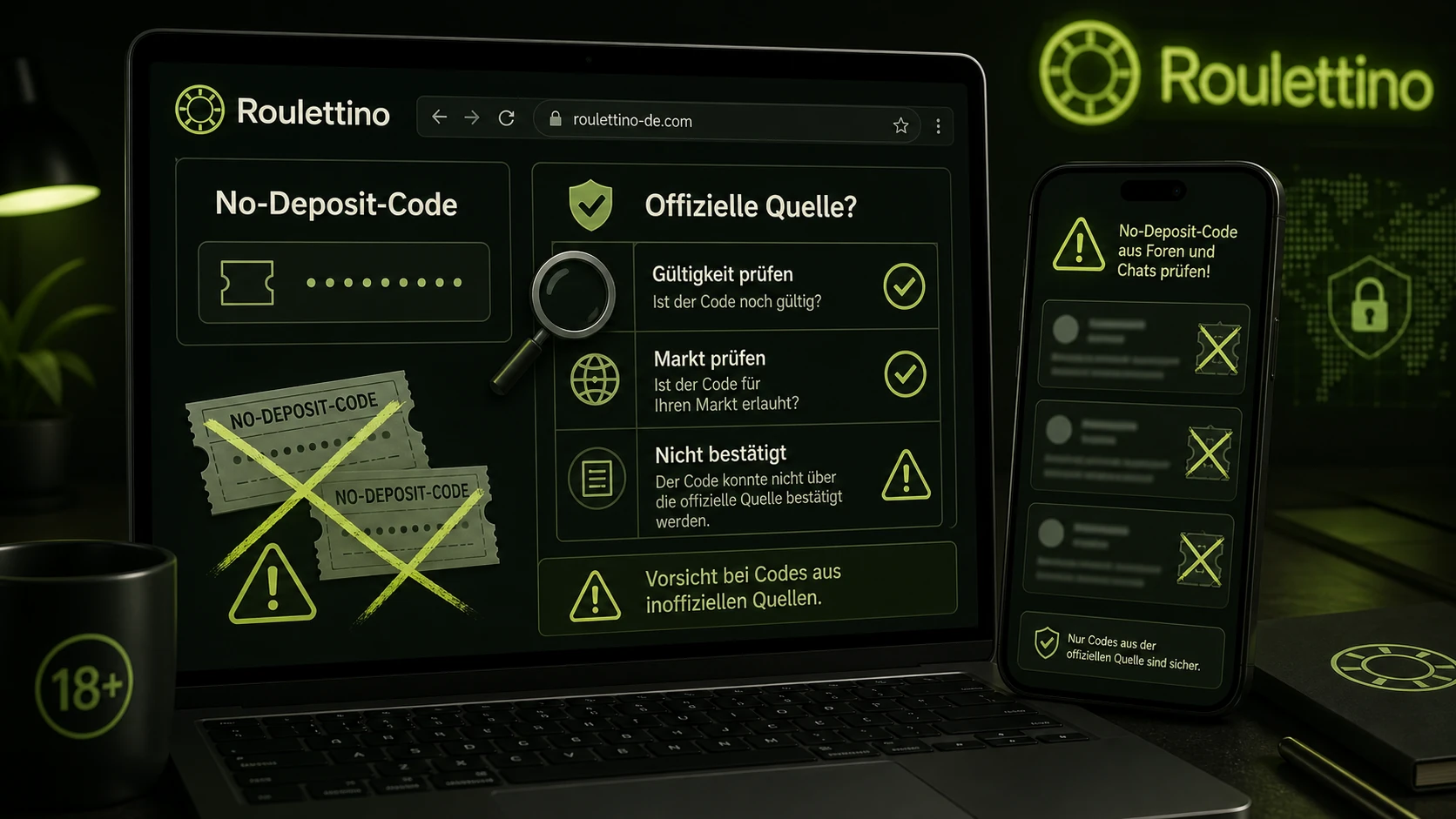 No-Deposit-Codes besonders kritisch prüfen